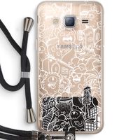 Vexx City #2: Samsung Galaxy J3 (2016) Transparant Hoesje met koord
