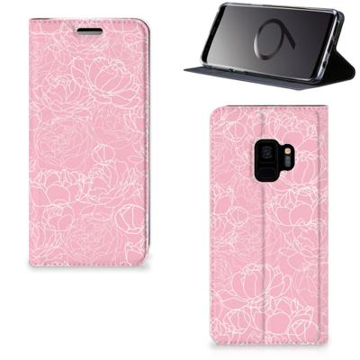 Samsung Galaxy S9 Smart Cover White Flowers