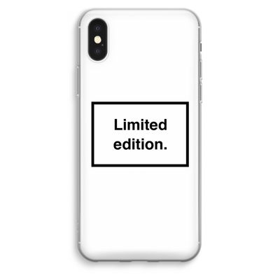 Limited edition: iPhone XS Max Transparant Hoesje
