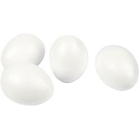 Creativ Company Eieren, h: 10 cm, wit, 25 stuk/ 1 doos