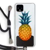 Grote ananas: Pixel 4 XL Transparant Hoesje met koord