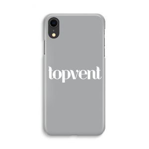 Topvent Grijs Wit: iPhone XR Volledig Geprint Hoesje