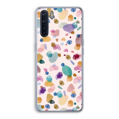 Terrazzo Memphis Pink: Oppo A91 Transparant Hoesje