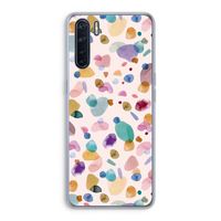 Terrazzo Memphis Pink: Oppo A91 Transparant Hoesje