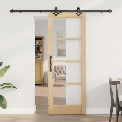 Schuifdeur met Hardware Set 'ORKDAL'van Massief Hout & Glas