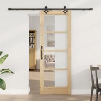 Schuifdeur met Hardware Set 'ORKDAL'van Massief Hout & Glas