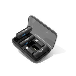 Boya Boyalink Draadloze microfoonset incl. 2 mic, oplader en diverse plugs