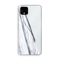 Gestreepte marmer: Pixel 4 XL Transparant Hoesje