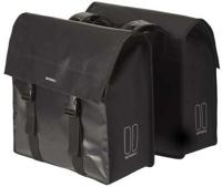 Dubbele fietstas Basil Urban Load 48 liter 41 x 18 x 46 cm - zwart reflective
