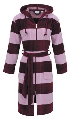 Carl Ross Carl Ross Dames Badjas met capuchon 606410 burgundy/rose quartz 44/46