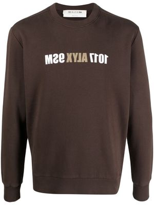 1017 ALYX 9SM sweat à logo imprimé - Marron