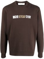 1017 ALYX 9SM sweat à logo imprimé - Marron