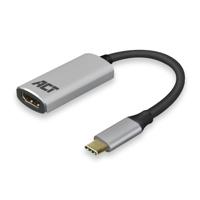 ACT AC7010 kabeladapter/verloopstukje USB-C HDMI Grijs - thumbnail