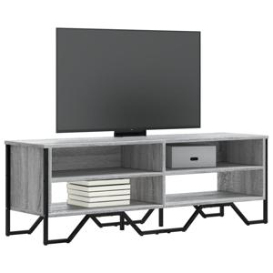 Tv-meubel 122x34x41 cm bewerkt hout grijs sonoma eikenkleurig