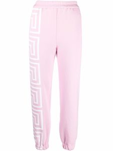 Versace pantalon de jogging à logo - Rose