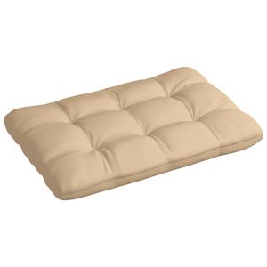 Palletkussen 120x80x12 cm stof beige