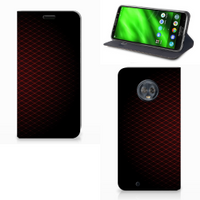 Motorola Moto G6 Hoesje met Magneet Geruit Rood - thumbnail