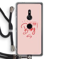 Not Your Baby: Sony Xperia XZ2 Transparant Hoesje met koord