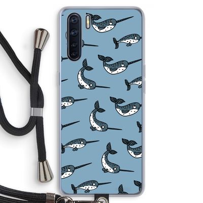 Narwhal: Oppo A91 Transparant Hoesje met koord