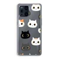 Katten: Oppo Find X3 Pro Transparant Hoesje