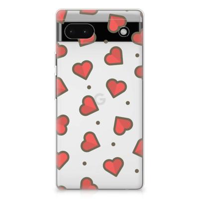 Google Pixel 6A | TPU bumper | Hearts