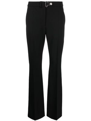 MOSCHINO JEANS pantalon de tailleur à coupe évasée - Noir