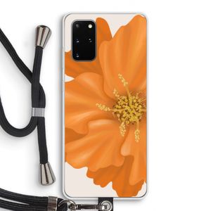 Orange Ellila flower: Samsung Galaxy S20 Plus Transparant Hoesje met koord