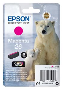 Inktcartridge Epson 26 T2613 rood