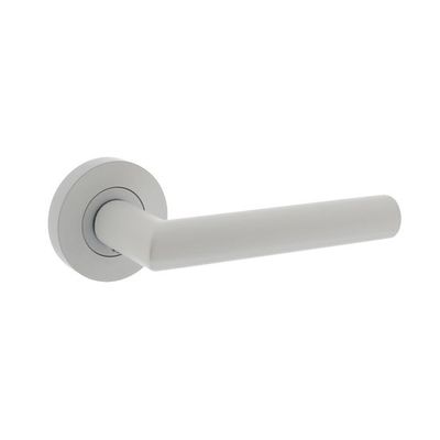 Intersteel Deurklink Bastian rond rozet wit