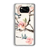 Japanse bloemen: Xiaomi Poco X3 NFC Transparant Hoesje