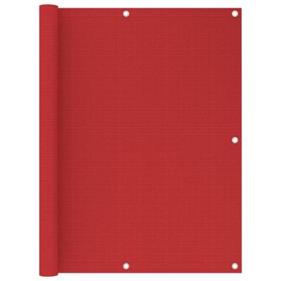 VidaXL Balkonscherm 120x400 cm hdpe rood