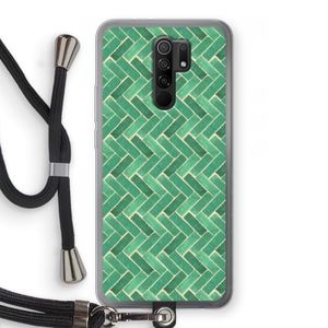 Moroccan tiles 2: Xiaomi Redmi 9 Transparant Hoesje met koord