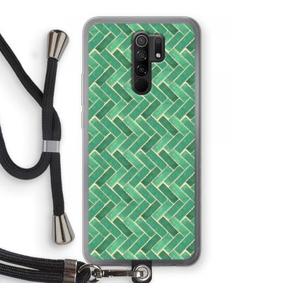 Moroccan tiles 2: Xiaomi Redmi 9 Transparant Hoesje met koord