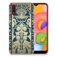 Samsung Galaxy A01 | TPU Case | Beige Flowers
