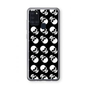 Musketon Skulls: Samsung Galaxy A21s Transparant Hoesje
