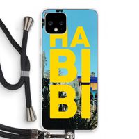 Habibi Majorelle : Pixel 4 Transparant Hoesje met koord
