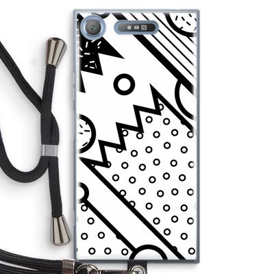 Pop Art #4: Sony Xperia XZ1 Transparant Hoesje met koord