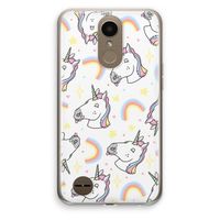 Rainbow Unicorn: LG K10 (2017) Transparant Hoesje