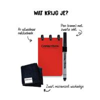 Correctbook A7 Original Pocket Horizon Red - Uitwisbaar / Herschrijfbaar Notitieboek