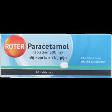 Roter Paracetamol tabletten 500 mg, 50 stuks bij Jumbo
