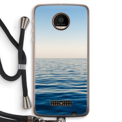 Water horizon: Motorola Moto Z Force Transparant Hoesje met koord