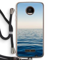 Water horizon: Motorola Moto Z Force Transparant Hoesje met koord