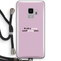 uzelf graag zien: Samsung Galaxy S9 Transparant Hoesje met koord