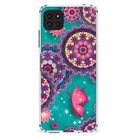 Samsung Galaxy A22 5G Back Cover Cirkels en Vlinders