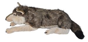 Pluche wolf knuffel 76 cm   -