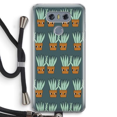 Sansevieria: LG G6 Transparant Hoesje met koord