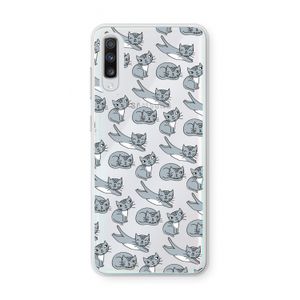 Poezen: Samsung Galaxy A70 Transparant Hoesje