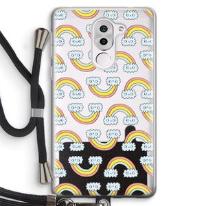 Regenboog: Honor 6X Transparant Hoesje met koord
