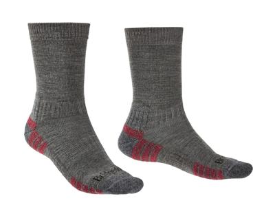 Bridgedale Lightweight Merino Performance Boot Heren Wandelsok Grey Heather L