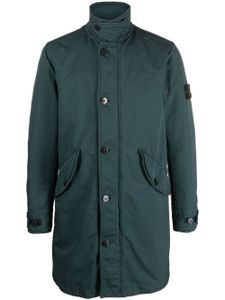 Stone Island parka courte à patch logo - Vert